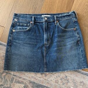 Citizens Of Humanity Dark Blue Denim Mini Skirt